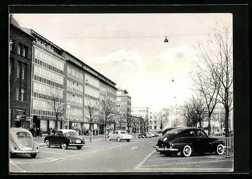 AK Kiel, Holstenstrasse mit Autos