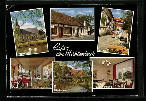 AK Brochterbeck, Cafe am Mühlenteich, Moorstrasse 4 /6, Ferienwohnung