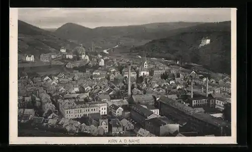 AK Kirn a. d. Nahe, Ortsansicht aus der Vogelschau