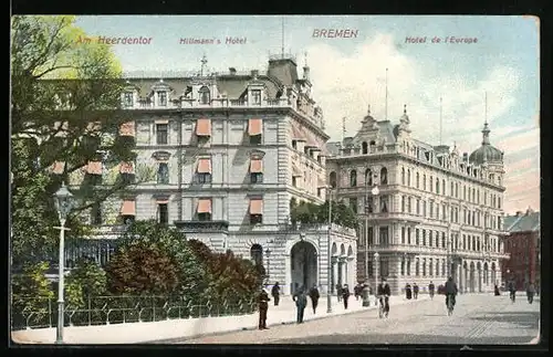 AK Bremen, Hillmann`s Hotel, Hotel de l`Europe