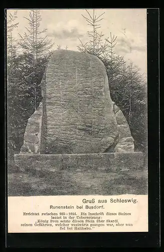 AK Schleswig, Runenstein bei Busdorf