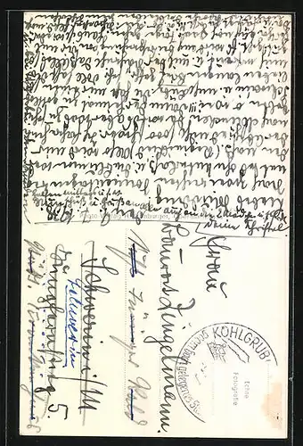 AK Kohlgrub, Strassenpartie mit Dorflinde