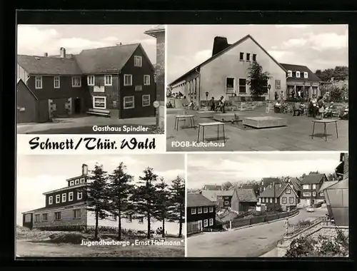 AK Schnett i. Thür. Wald, Gasthaus Spindler, Jugendherberge