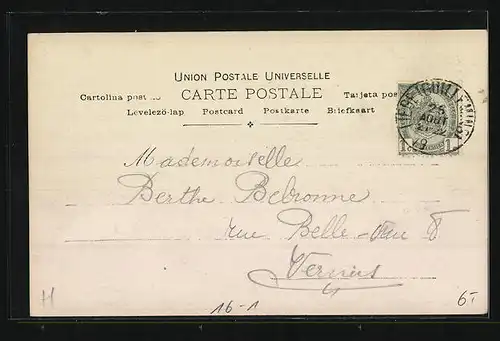 AK Kinder in einem riesigen Fernglas