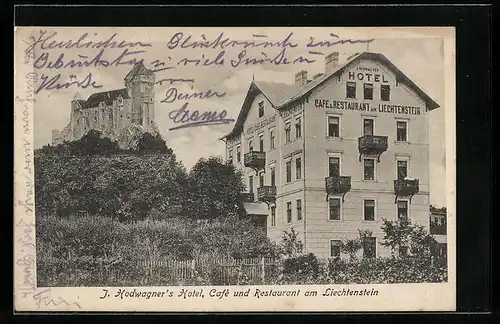 AK Liechtenstein, J. Hodwagner`s Hotel, Cafe und Restaurant