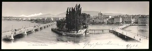 Klapp-AK Geneve, Vue general et Mont-Blanc
