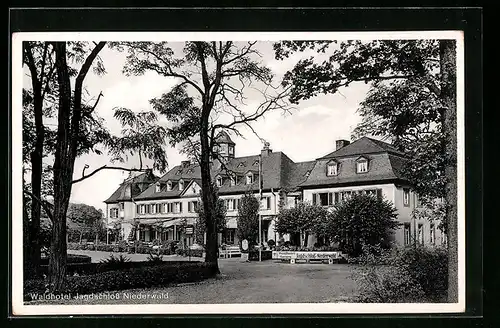 AK Niederwald, Waldhotel Jagdschloss Niederwald