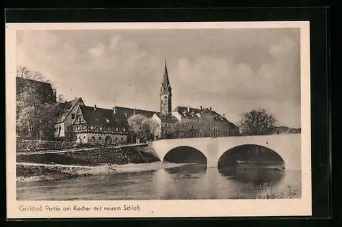 AK Gaildorf, Blick vom Kocher zum neuen Schloss