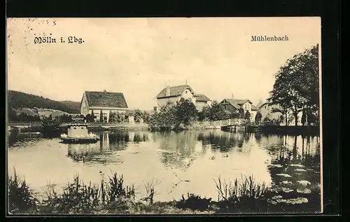 AK Mölln i. Lbg., Idylle am Mühlenbach