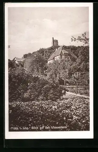 AK Mölln i. Lbg., Blick auf den Wasserturm