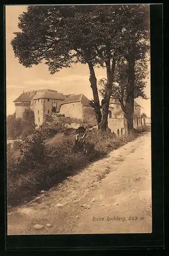 AK Rechberg, Blick zur Ruine