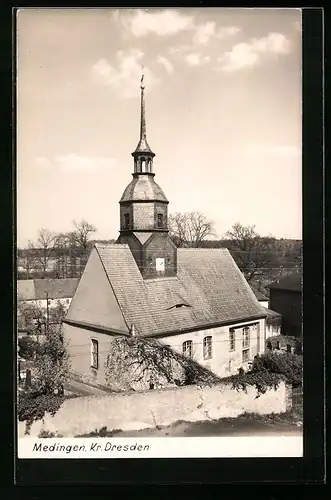 AK Medingen / Dresden, Kirche