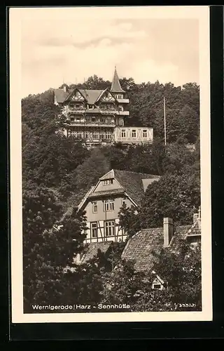 AK Wernigerode / Harz, Gasthaus Sennhütte
