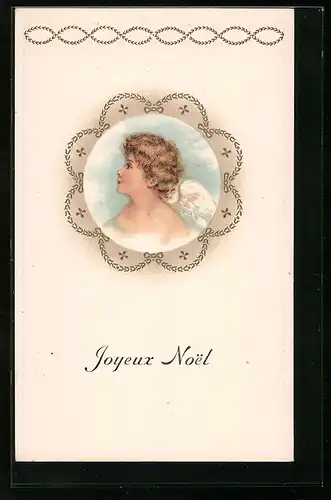 AK Weihnachtsengel wünscht frohe Weihnachten