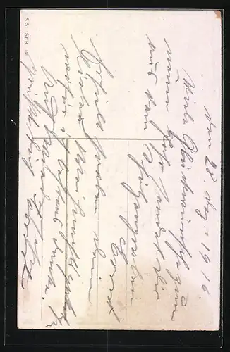 AK Junge mit Schlitten überfährt einen Schneemann