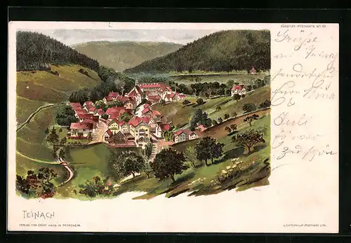 Lithographie Teinach, Gesamtansicht