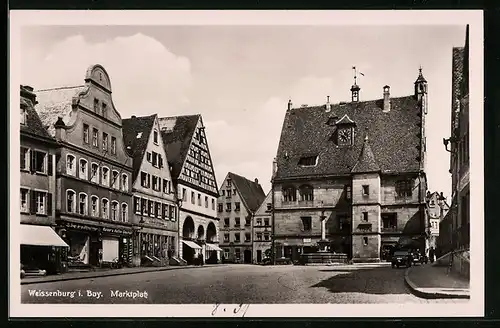 AK Weissenburg i. B., Marktplatz