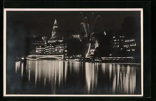 AK Tübingen, Stadtbeleuchtung zum 450 jähr. Jubiläum der Landes-Universität