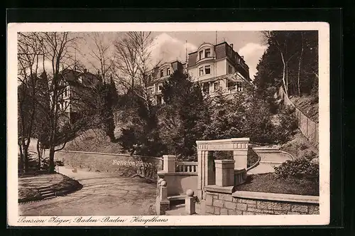 AK Baden-Baden, Pension Jäger, Haupthaus