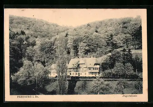 AK Freiburg i. Br., Blick auf das Jägerhäusle