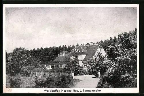 AK Horgau, Waldcafé von J. Langenmeier