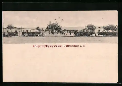 AK Durmersheim i. B., Kriegsverpflegungsanstalt