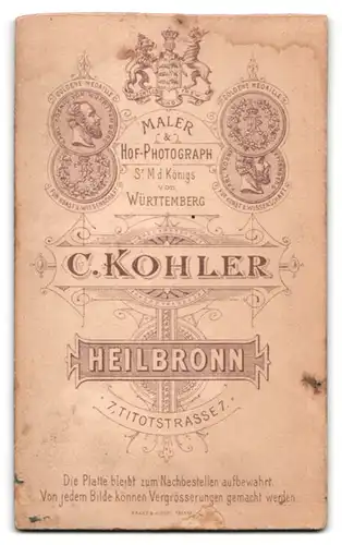 Fotografie C. Kohler, Heilbronn, Titotstrasse 7, Junger Ulane in Uniform