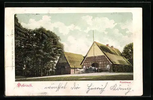 AK Dobrock, Ansicht vom Gasthaus Forsthaus