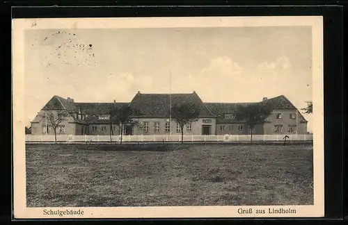 AK Lindholm, Ansicht vom Schulgebäude