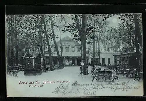 AK Hamburg-Wandsbek, Hotel-Pension Gross Jüthorn