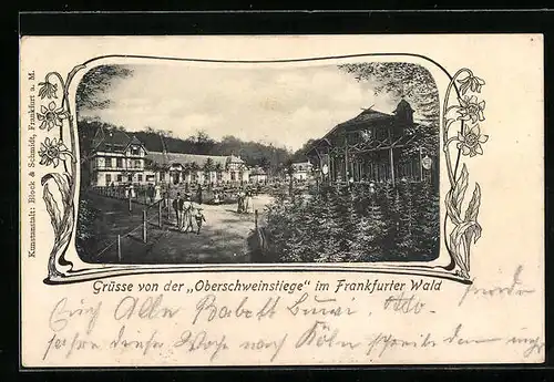 AK Frankfurt-Sachsenhausen, Gasthaus Oberschweinstiege im Frankfurter Wald