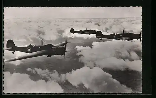 AK Long Range Vickers Wellesleys, Flugzeuge in der Luft