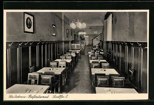 AK Berlin, Wetteborn-Restaurant, Linkstr. 2, Innenansicht