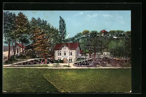 AK Gross-Sedlitz, Gasthaus Pechhütte und Wassermühle