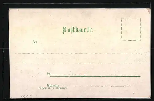 Lithographie Heidelberg, Universität, Das grosse Fass, Perkeo