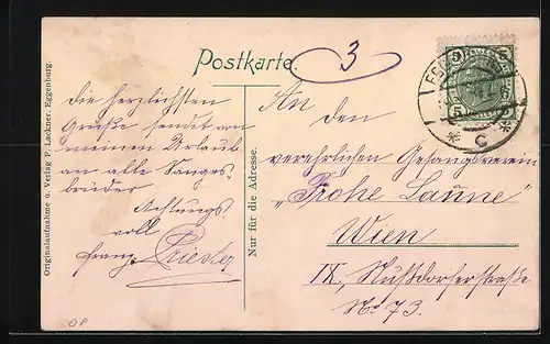 AK Eggenburg, Panoramablick auf die Ortschaft