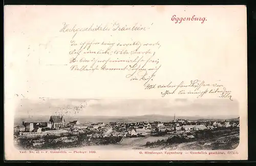 AK Eggenburg, Panoramablick auf die Stadt