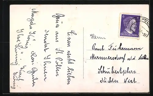 AK St. Pölten,  Platz mit Rathaus