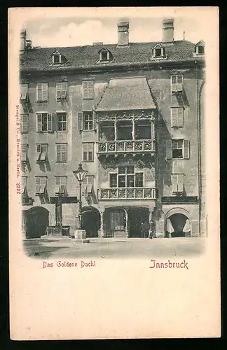 Relief-AK Innsbruck, Das Goldene Dachl
