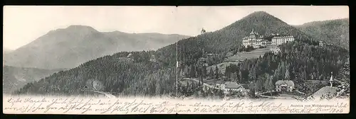 Klapp-AK Semmering, Ausblick vom Wolfsbergkogel