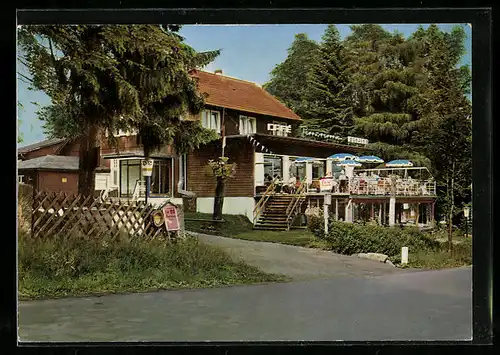 AK Braunlage /Oberharz, Café-Pension Panorama, Inh.: Willfried u. Magdalena Witkowski