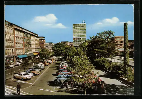 AK Kiel, Holstenplatz mit Hotel Astor