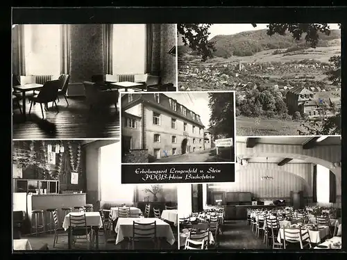 AK Lengenfeld a. Stein, FDGB-Heim Bischofstein, Ortsansicht