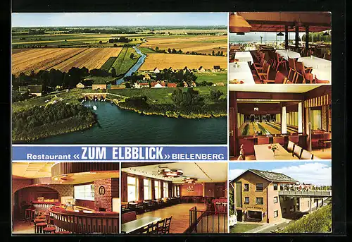 AK Kollmar /Bielenberg, Restaurant Zum Elbblick, Bes.: Edgar Schulz