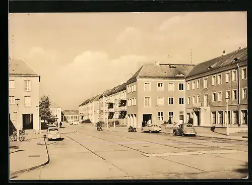 AK Schwarze Pumpe /Kr. Spremberg, Partie in der Ernst-Thälmann-Strasse