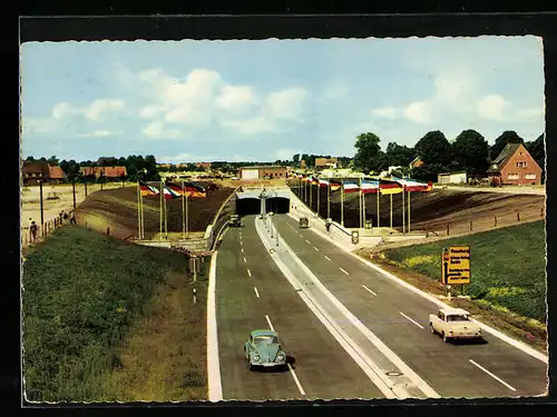 AK Rendsburg, Strassentunnel unter dem Nord-Ostsee-Kanal