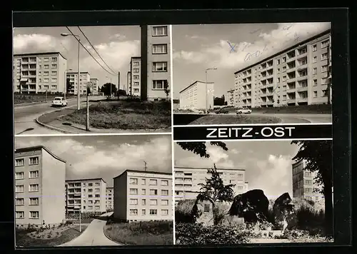 AK Zeitz-Ost, Strassenpartien, Denkmal