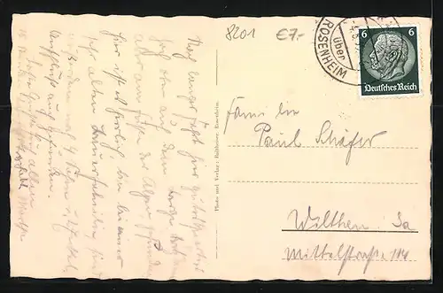 AK Frasdorf, Totalansicht mit Hochries