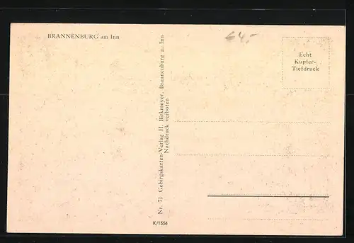 AK Brannenburg a. Inn, Ortsansicht mit Kirche