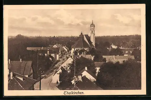 AK Thalkirchen, Ortsansicht aus der Vogelschau